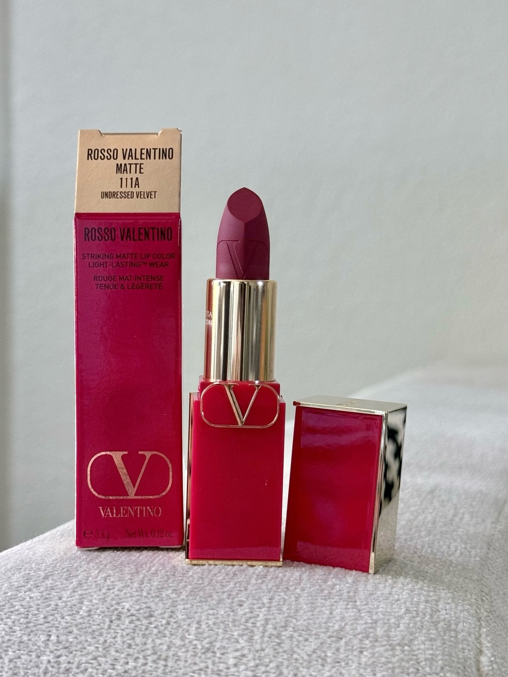 Valentino Rosso Matte Lipstick 111A Undressed Velvet